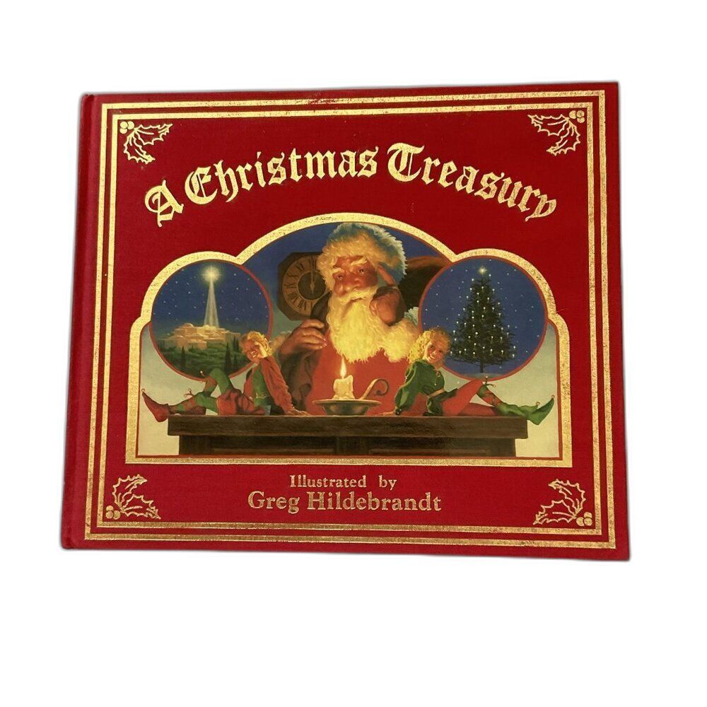 Vintage 1984 A Christmas Treasury Hardcover Book Greg Hildebrandt Illustrated